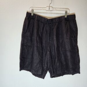 Eileen Fisher 100% Organic Linen Black Size Large